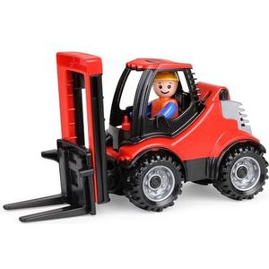 Lena 01627 - Truckies vorkheftruck, stabiel kindervoertuig ca. 22 cm lang, voor kinderen vanaf 2 jaar, robuust voertuig voor zandbak, strand en kinderkamer