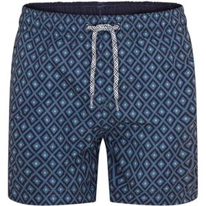 RIPT Essentials Jongenszwemshort Quick Dry UV 50 Zonbescherming Peach Finish Zwemshort Trunks, Luchtmacht Blauwe Diamantenprint, 7-8 Jaren