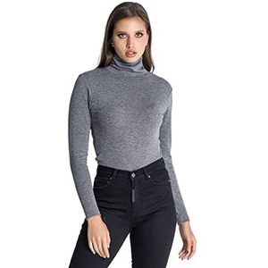 Gianni Kavanagh Grey Gk Core Turtleneck Sweater voor dames, Grijs, L