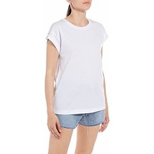 Replay T-shirt voor dames, 001, wit, XL