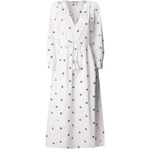Pepe Jeans - PL953687 Deal - Jurk - Wit - Katoen - Lange Mouwen
