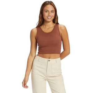 Roxy Cropped Good Keepsake Dames Tank Top Brown XL