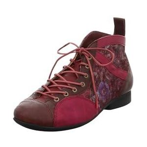 Think GUAD2 Dameslaarzen, chroomvrij gelooid, duurzame enkellaarsjes, Vino/Combi 9160, 40 EU
