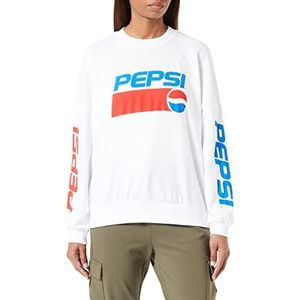 ONLY Dames ONLPEPSI L/S O-Neck Box SWT Sweatshirt, Helder Wit/Print: Logo, M (4-pack)