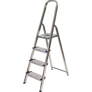 Aluminium ladder Maxi 120 4 treden breed 120 mm
