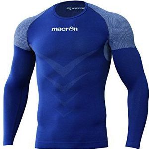 Macron Performance++ Shirt lange mouwen compressieshirt unisex, blauw, M