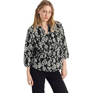 CECIL Tuniek blouse met print, zwart, XL