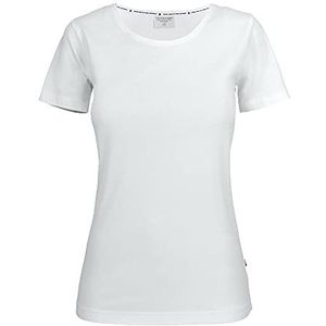 Texstar WT19 Stretch Crew T-hemd voor dames, maat XL, wit