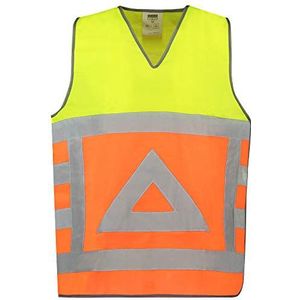 Tricorp 453011 Safety verkeersregelaar, veiligheidsvest, 100% polyester, 120 g/m², fluor oranje-geel, maat XL-XXL