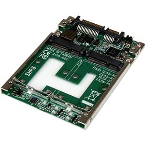 StarTech.com Dubbele mSATA SSD naar 2,5 inch SATA RAID adapter / converter