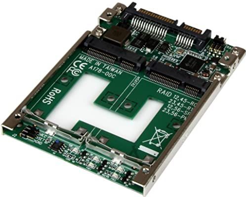 StarTech.com - Dubbele mSATA SSD naar 2,5 inch SATA RAID Adapter - Converter