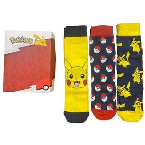 NEW IMPORT Pokemon sokken voor volwassenen, verpakking van 3 stuks