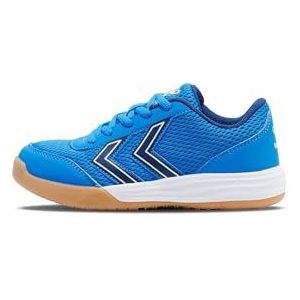 hummel MULTIPLAY Flex LC JR Sneaker, blauw/wit, 6 UK, Blauw wit, 6