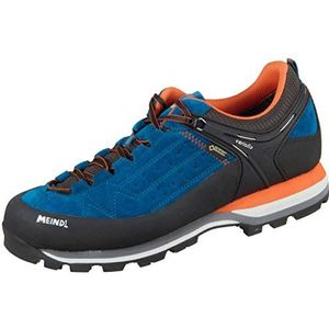 Meindl Ontario Men GTX lichte wandelschoenen voor heren, trekking- en wandelschoenen, halfhoog, blauw/oranje, 41 EU