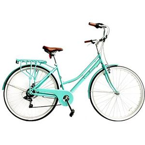 Versiliana Vintage fietsen - City Bike - Resistene - Praktijk - Comfortabel - Perfect voor stadsmovers (Green Water, Dames 71 cm)