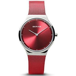 BERING Dames Analoog Quarz Classic Collection Polshorloge met Roestvrij staal Armband en Saffier glas 12131-303