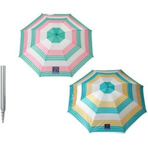 BigBuy Garden Strandparasol Ø 220 cm gestreept
