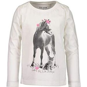 Blue Seven Meisje shirt met lange mouwen paard met glitter