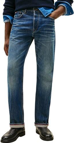 Straight fit jeans van puur katoen, model 'DOVER'