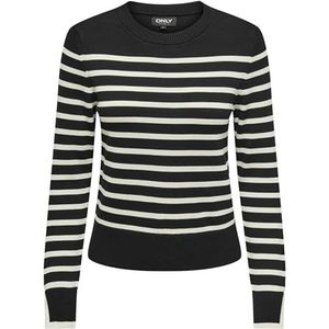 ONLY Dames Onlkalana Ls O-Neck KNT Nca, zwart, XXL