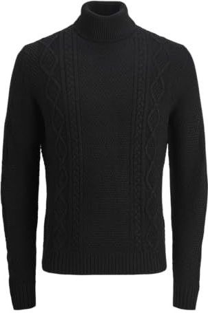 JJ Rebel - JREBJOSH - Trui - Zwart - Col