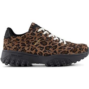 Dames Sneakers Leopard Print, Leder dikke onderkant Schoenen