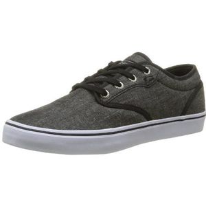 Globe Motley GBMOTLEY Uniseks sneakers voor volwassenen, Zwart Zwart Chambray 20025, 42.5 EU