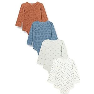 Pippi - Babybody - Lange Mouwen - 4 Stuks - Oeko-Tex Gecertificeerd