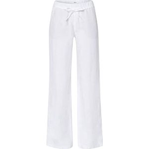 BRAX Dames Style Farina Pure Linen broek, wit, 42K, wit, 32W x 30L