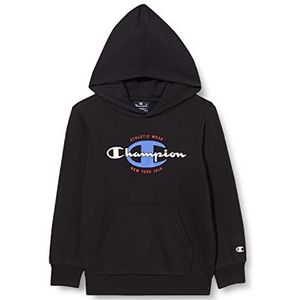 Champion Legacy Graphic Shop Powerblend sweatshirt met capuchon voor kinderen en jongens, Zwart, 11-12 jaar