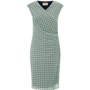 Cartoon Jurk  turquoise / olijfgroen / zwart / wit