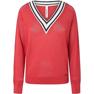 Pepe Jeans Dames Taytum Trui, Studio Rood, XS, Studio Rood, XS