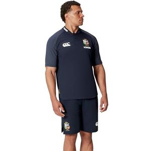Canterbury Heren British and Irish Lions Poly Polo T-Shirt, Dark Sapphire, Medium