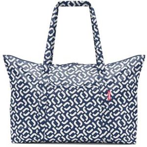 reisenthel Mini Maxi Travel Bag Drak Blue-opvouwbare reistas, praktisch en compact, zeer licht en duurzaam, Signature Navy, Eén maat, Sport