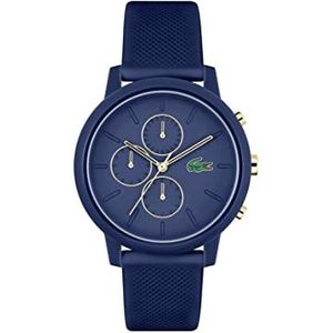 Lacoste Analoge Quartz Horloge met Siliconen Band 2011248, marineblauw