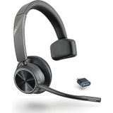 Poly Voyager 4310 UC (Plantronics) Draadloze headset met één oor Bluetooth Headset met Noise Cancelling-microfoon, verbinding met PC/Mac/mobiele telefoon via Bluetooth, compatibel met teams, zoom en