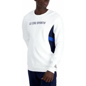 Le Coq Sportif Uniseks sweater, Nieuw optisch wit, S