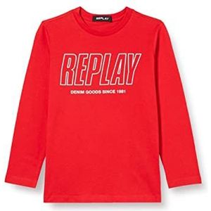 Replay Jongens T-shirt, Geranium Red 559, 6 Jaar
