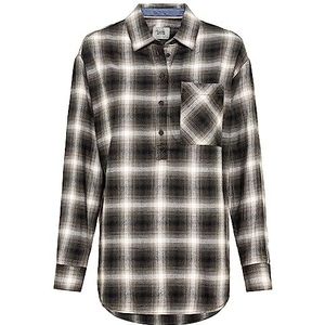 Camel Active Womenswear Damesblouse, Night Blue Check, M