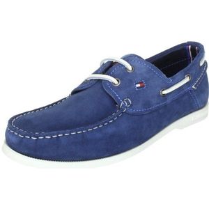 Tommy Hilfiger Chino 3 C FM56813580, herenschoenen, Blauw Chambray Blue 490, 43 EU