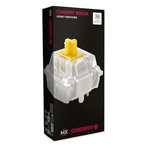 CHERRY MX2A RGB HONEY Switch Kit, 36 Mechanische Toetsenbordschakelaars, Voor DIY, Hot Swap, Gaming Toetsenbord, Tactiele Schakelaar Zonder Klik, Sweet & Silent