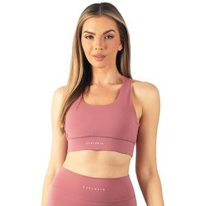 Carlheim Women's Serenita Active Collection Sports Bra X-Back, Berry, Small, cranberry, S