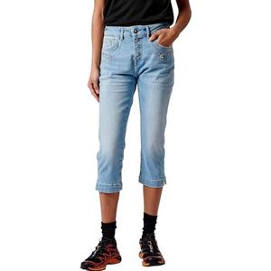 Kaporal, Broek, model LOLI, lichtblauw, dames, slim fit 7/8, maat 32L28, Lichtblauw., 32W x 28L