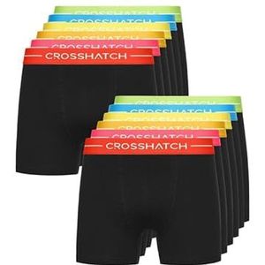 Crosshatch Heren (5 & 12 Pack) Multipacked Boxer Shorts, Heren Multi-Color Boxer, Heren Gift Set voor je vrienden, vriend of man. Boxershorts zijn verkrijgbaar in de maten: S, M, L, XL, XXL,