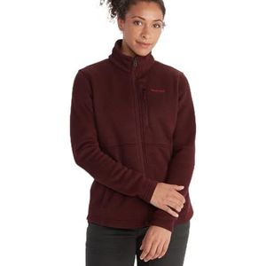 Marmot Vrouwen Wm's Drop Line jas, warme fleece jas, volledige ritssluiting, ademend, windbestendige bodywarmer, poort royal, XS