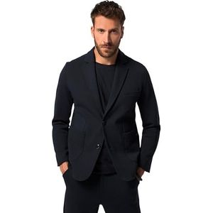 JP 1880 Heren sweatjasje, business, Flexnamic, bouwpakket New York Sakko, blauw, 6XL