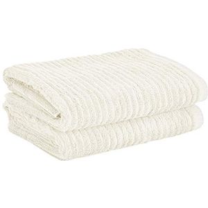 Heckett Lane Bath Bath Towel, 60% Bamboo Viscose, 40% Cotton, Off-White, 60 x 110 Cm, 2.0 Pieces