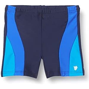 Hogedrukbadpak voor jongens, marineblauw/blauw, 6 Jaren