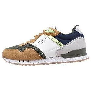 Pepe Jeans London B May Sneakers voor jongens, Het leger., 38 EU