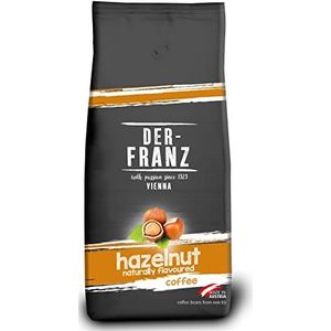 Der-Franz koffie, op smaak gebracht met hazelnoot, Intensität3 / 5, Arabica en Robusta koffiebonen, 1000 g